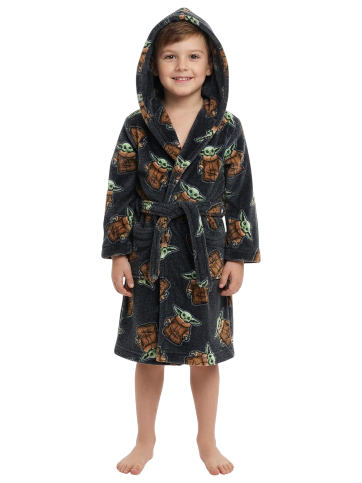 Image for Kids Boy's Graphic Printed Robe&Belt,Multi