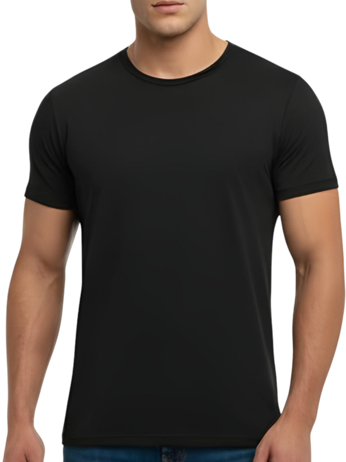 Image for Men's Plain Top,Black