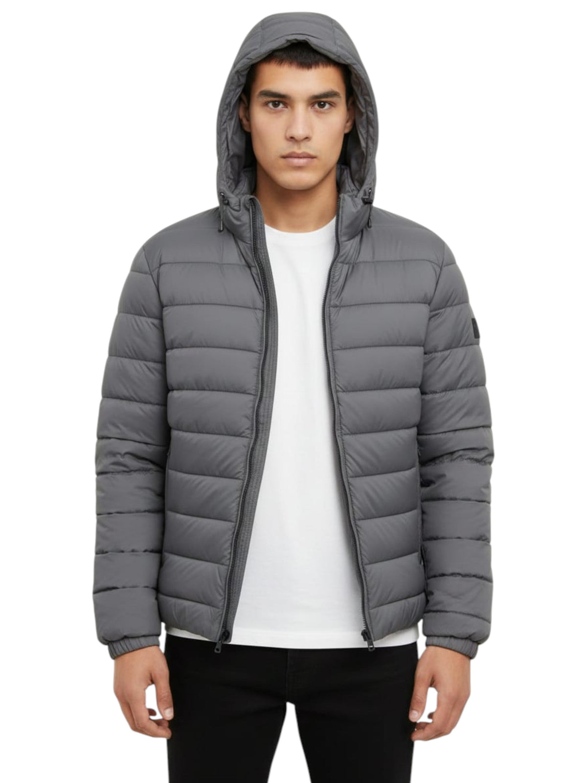Image for Men's Quilted Jacket,Grey