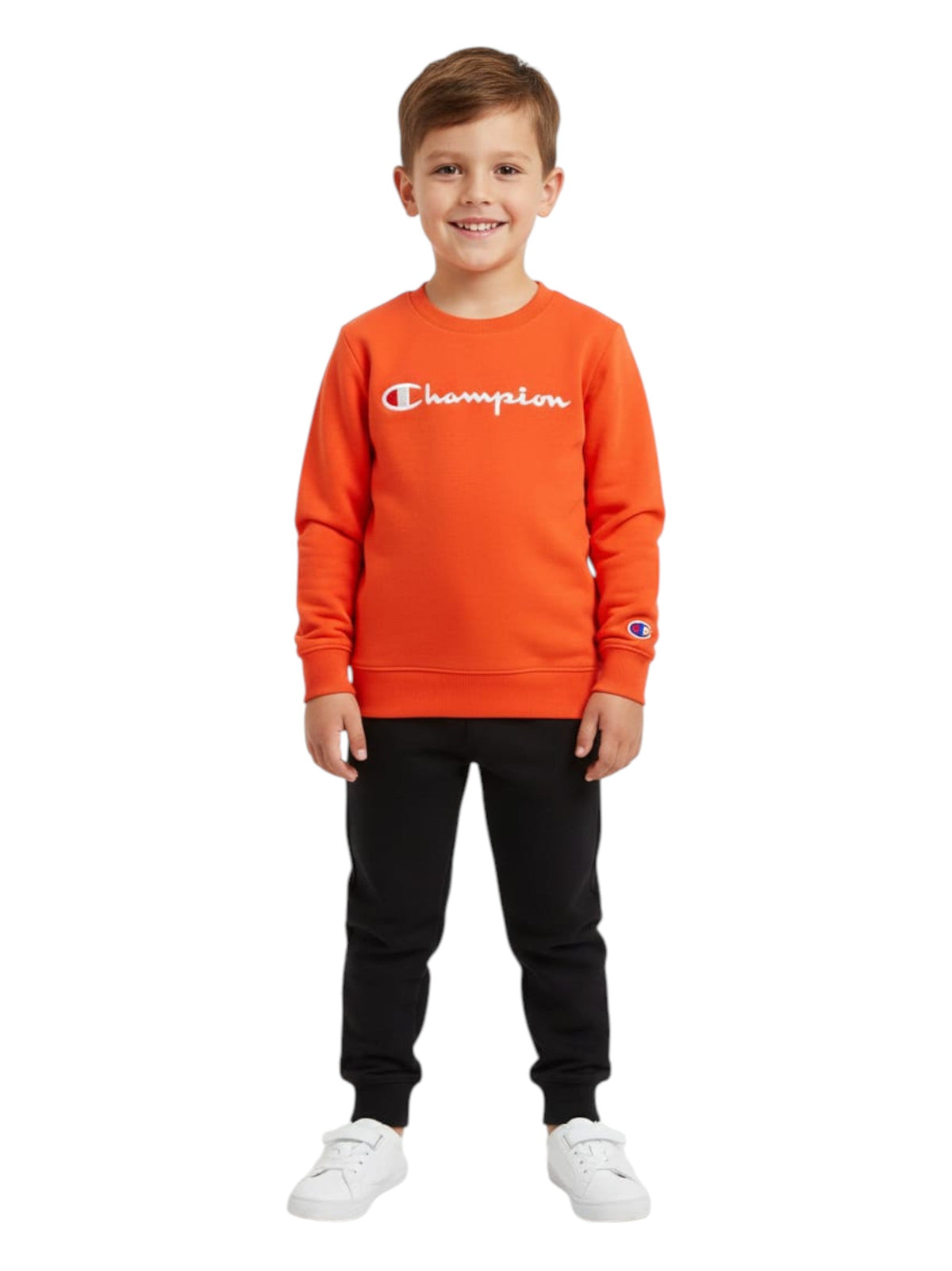 Image for Kids Boy's Brand Logo Printed Pajama Set,Orange
