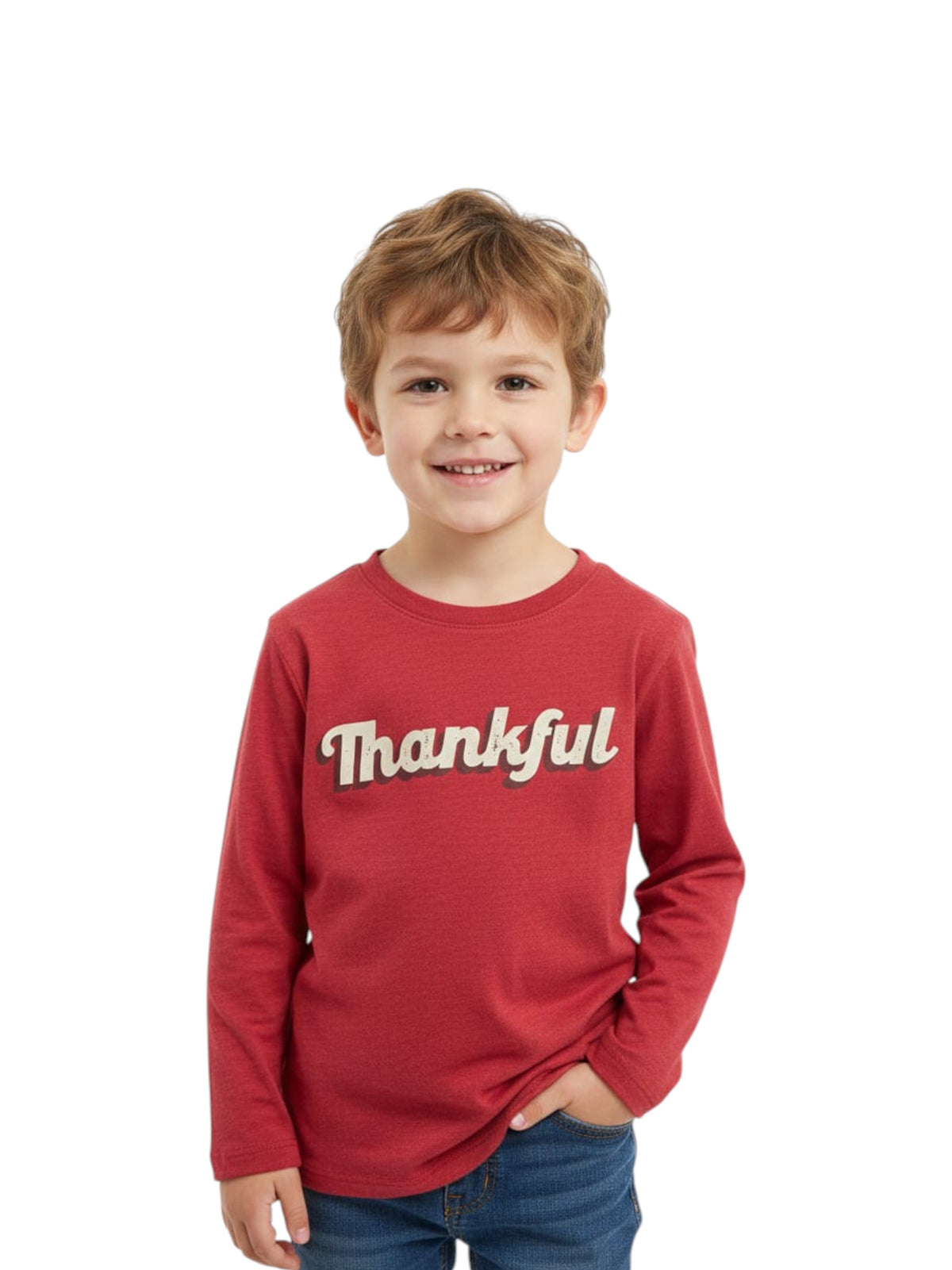 Image for Kid's Boy's Printed Top,Red