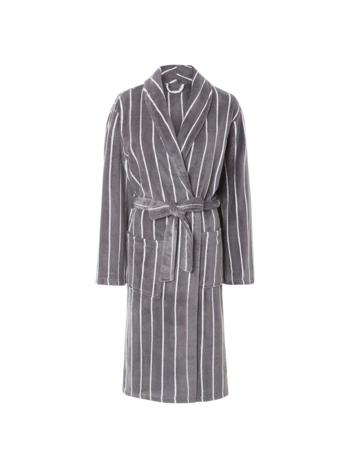 Image for Men's Striped Robe,Grey
