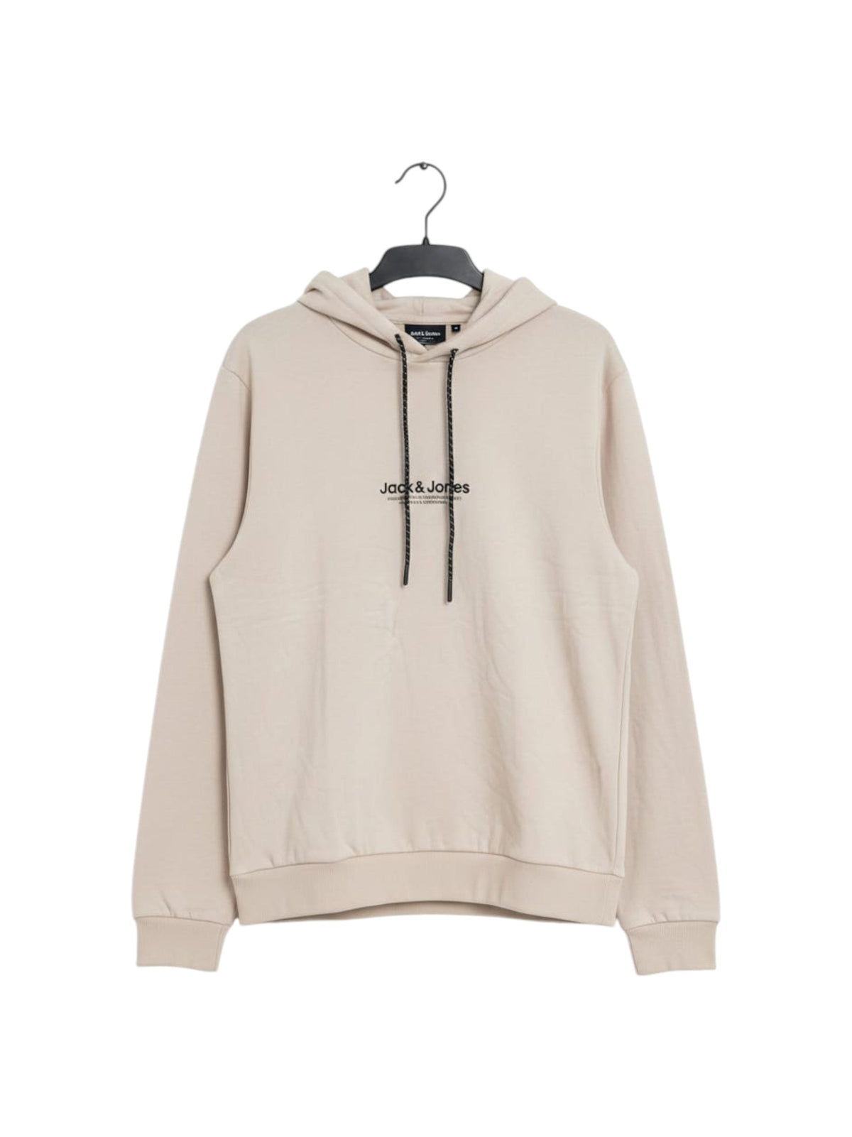 Image for Men's Brand Logo printed Hoodie,Light Beige