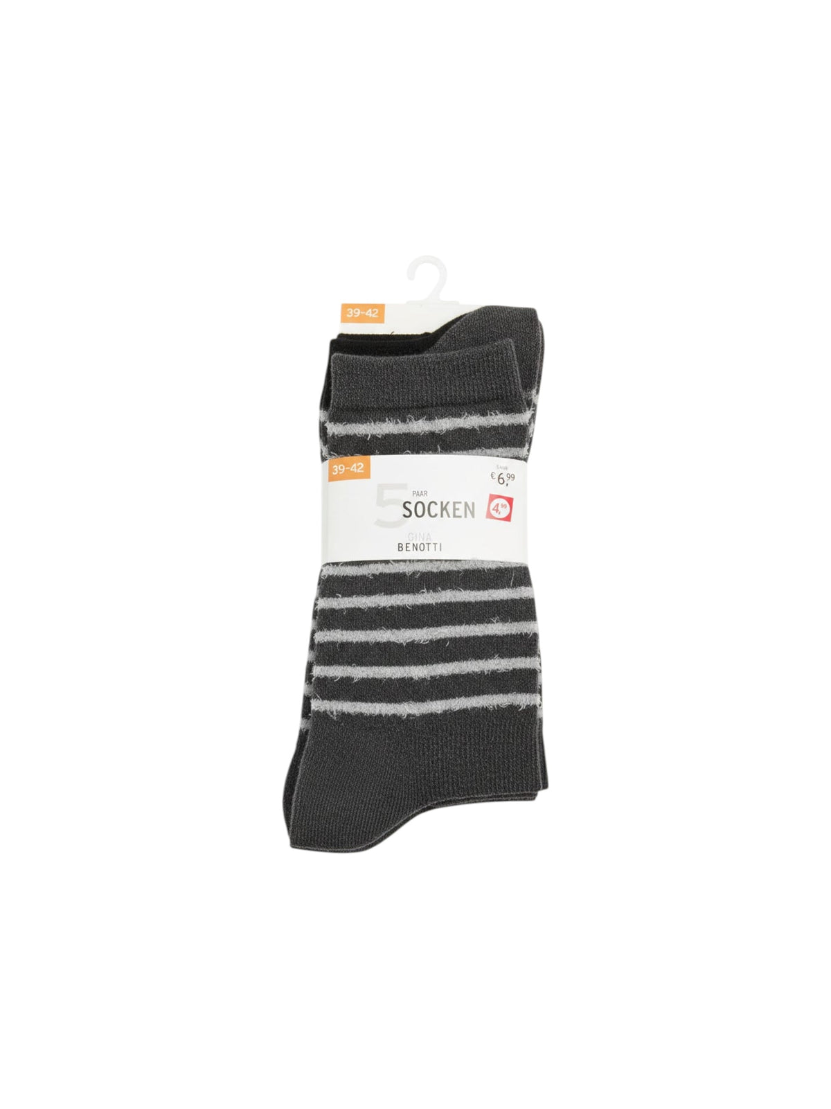 Image for Women�s Knitted Socks Set 5Pieces,Grey/Black
