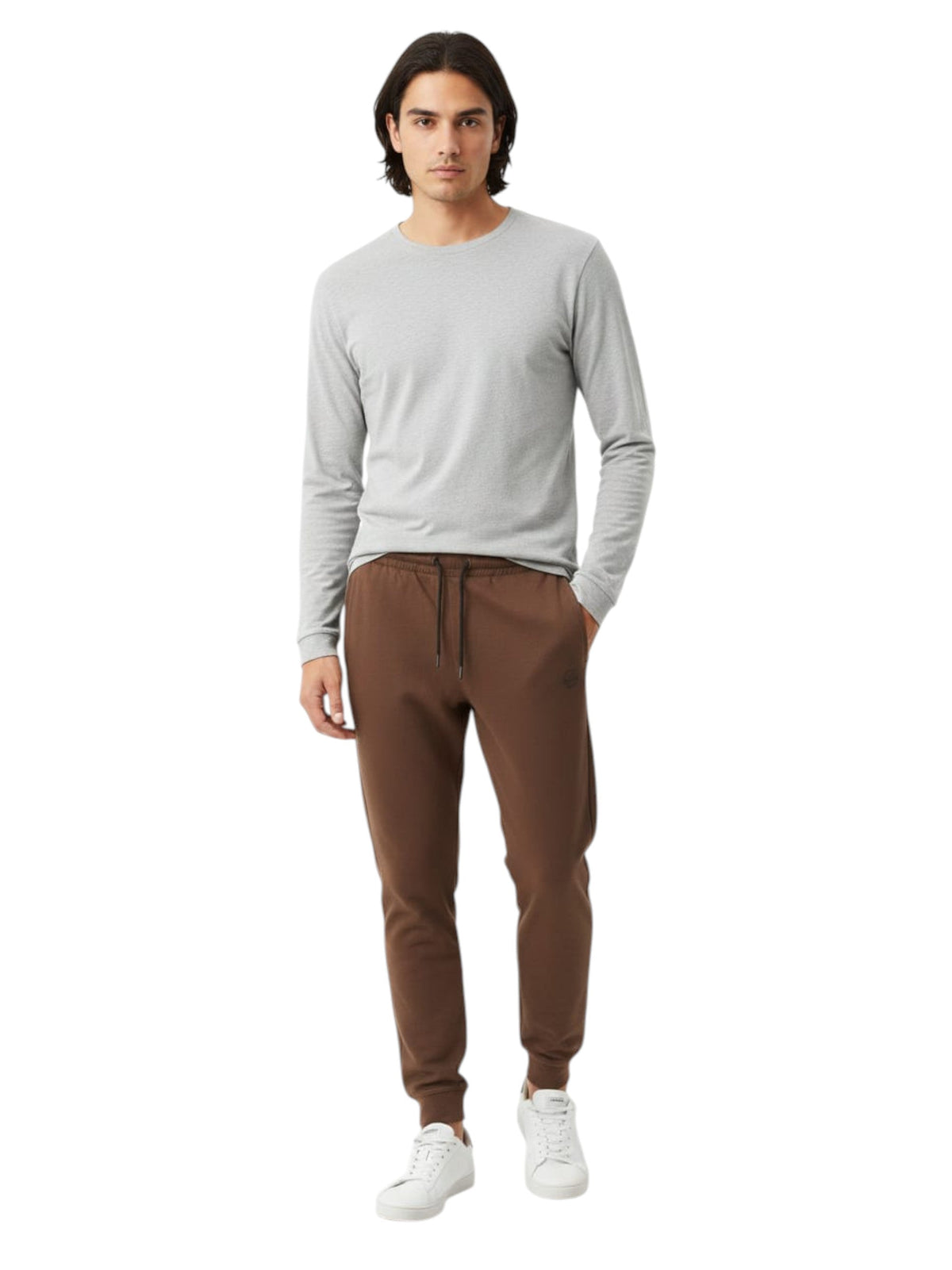 Image for Men's Plain Solid Pant,Brown