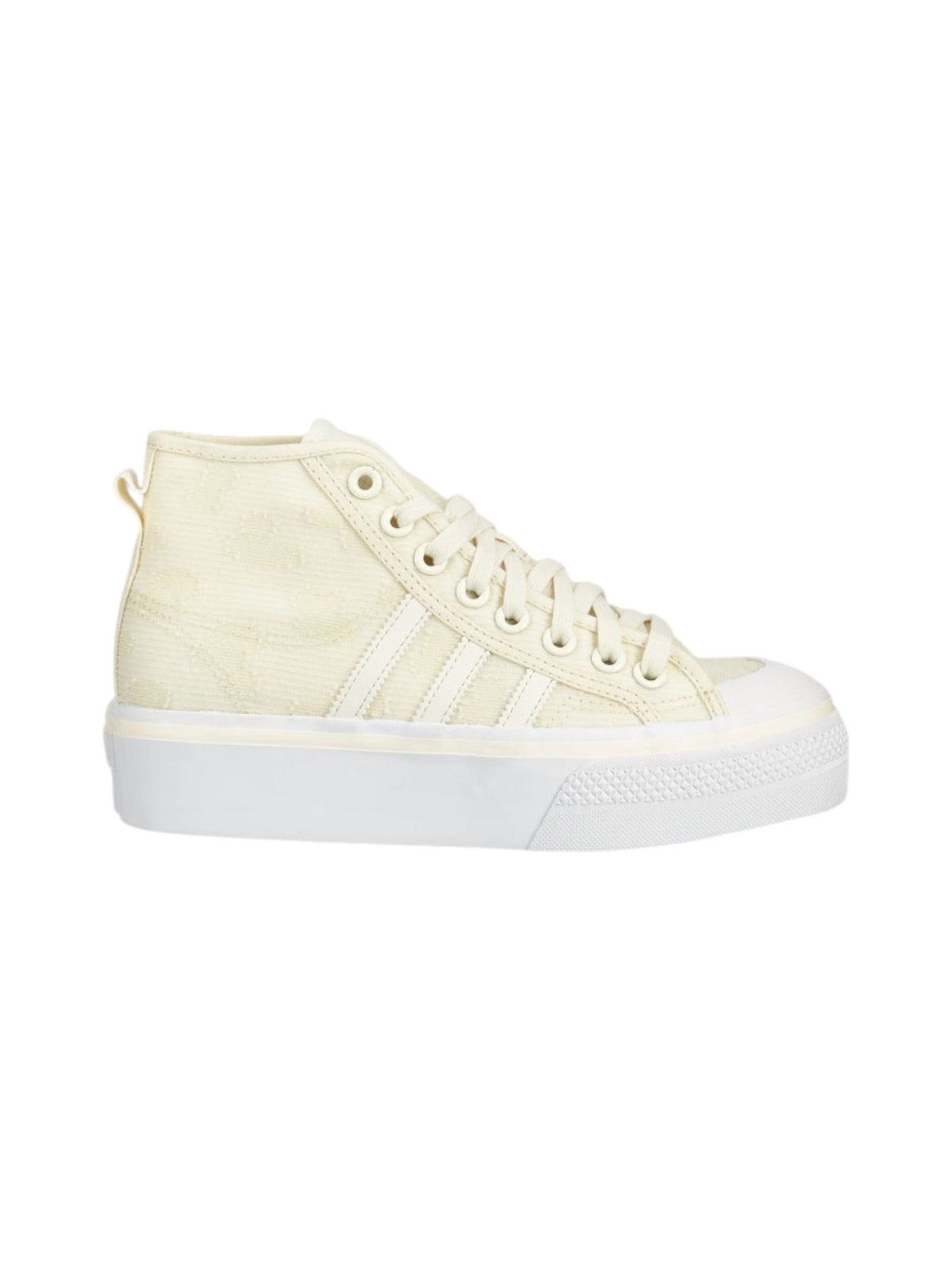 Image for Women's Textured High Top Shoes,Light Yellow
