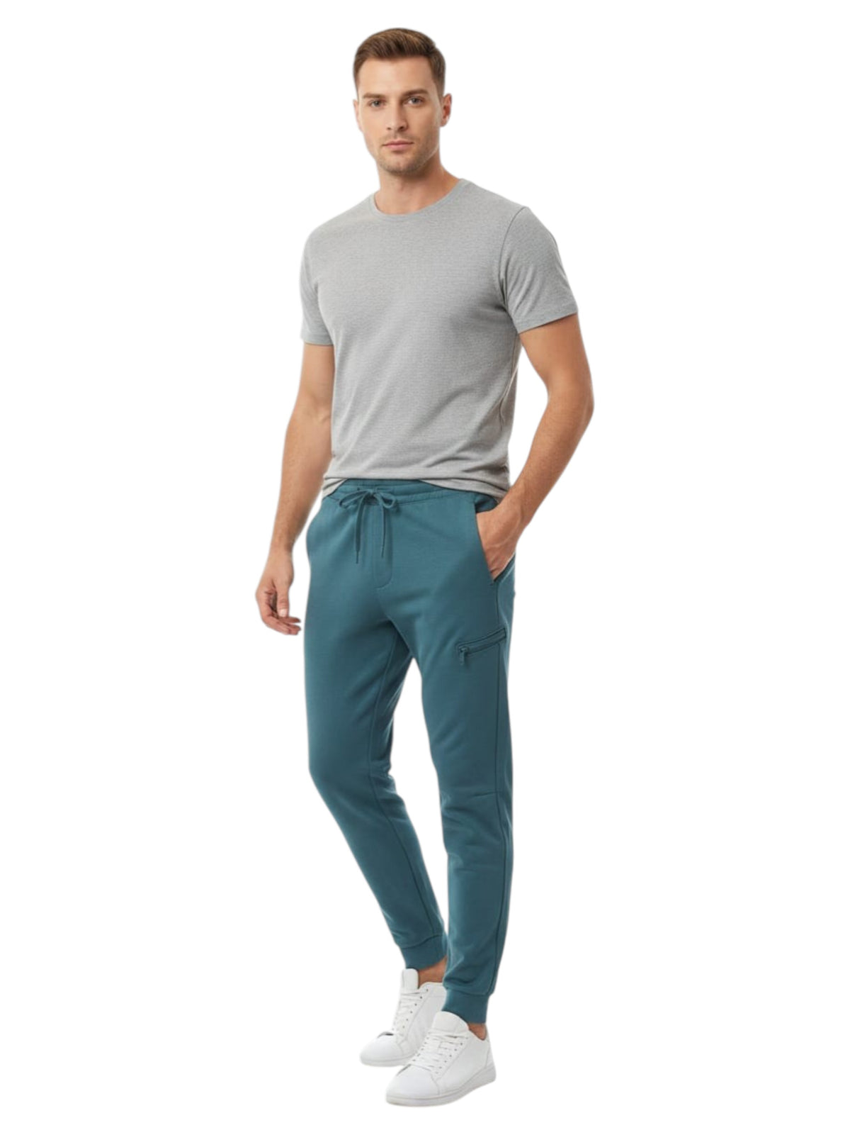 Image for Men's Plain Sport Pant,Dark Mint