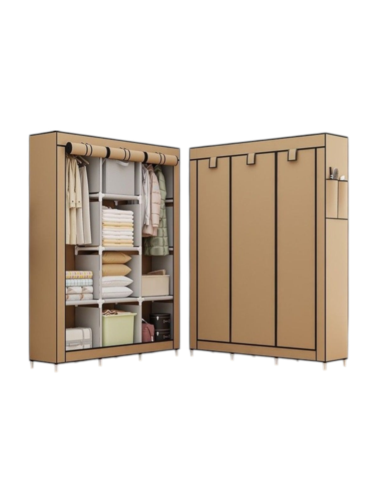 Image for Portable Fabric Wardrobe Organizer