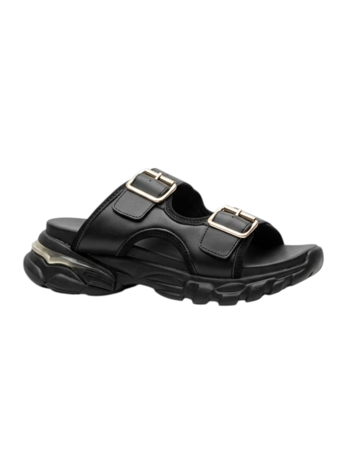 Image for Women's Front Buckles Sandals,Black