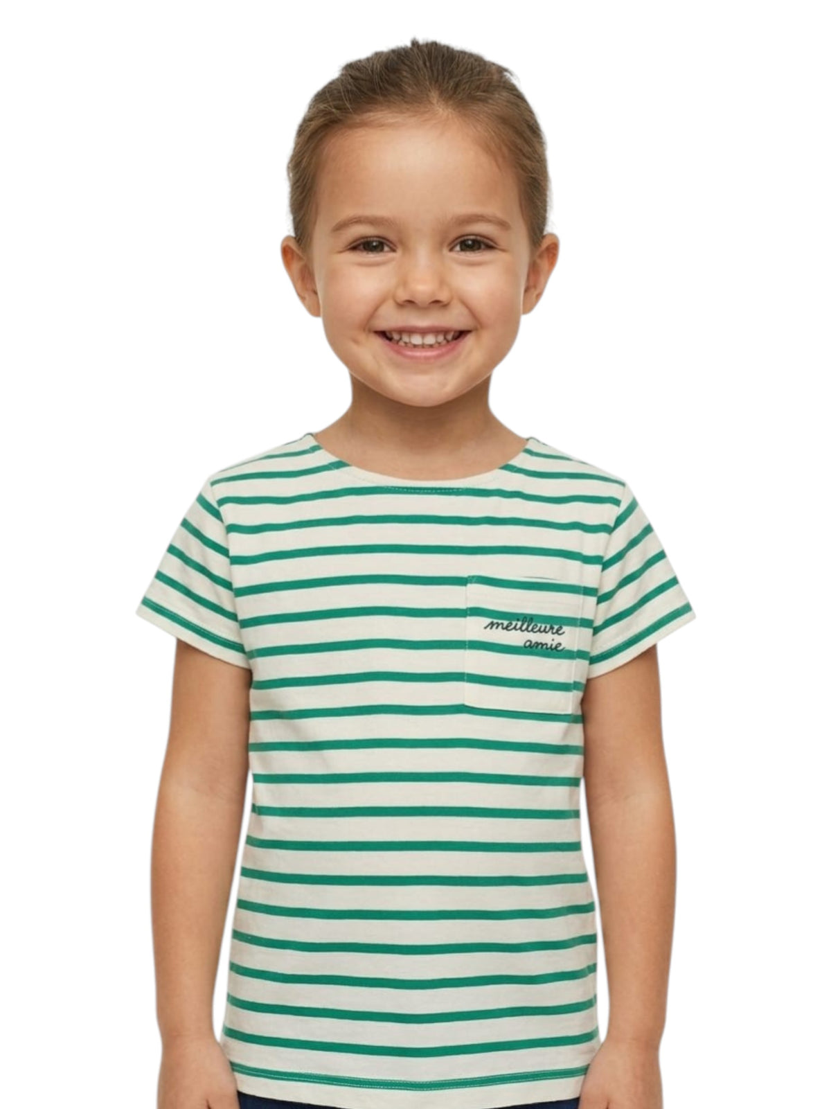 Image for Kids Boy's Green Striped Top,White