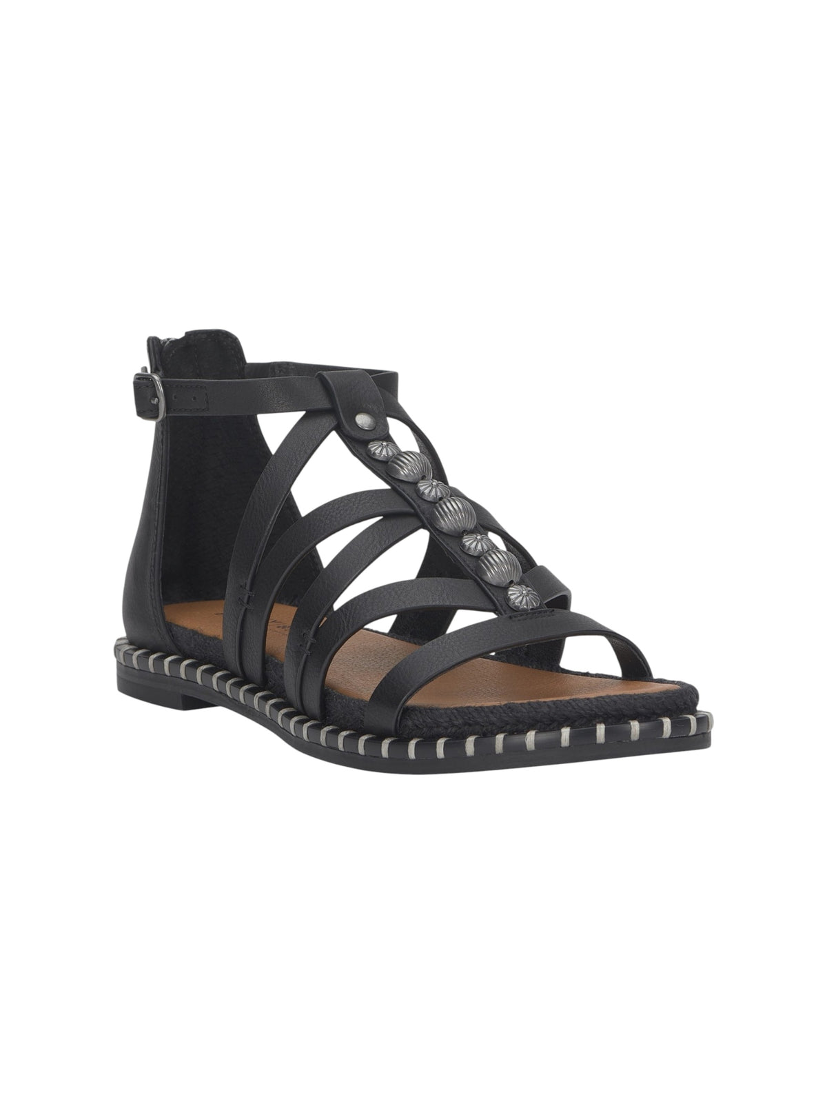 Image for Women's Ribbed Sandals,Black
