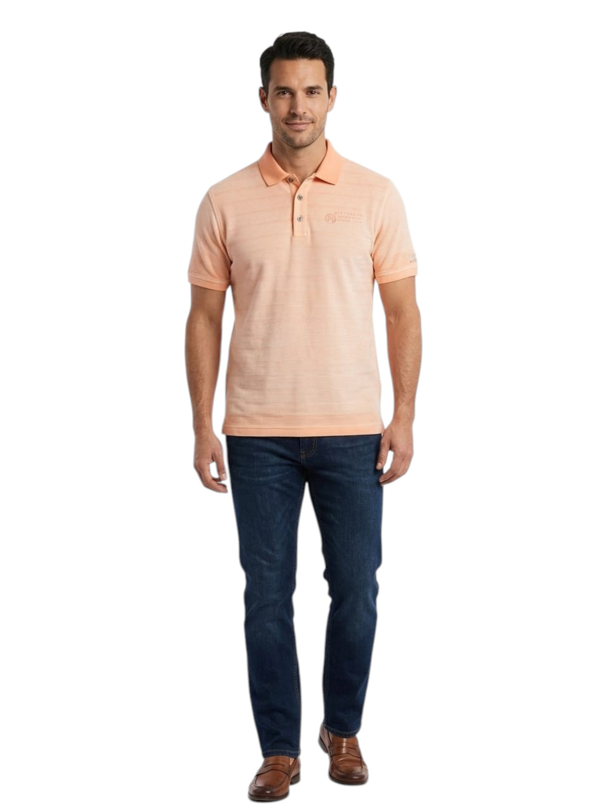 Image for Men's Textured Top,Apricot