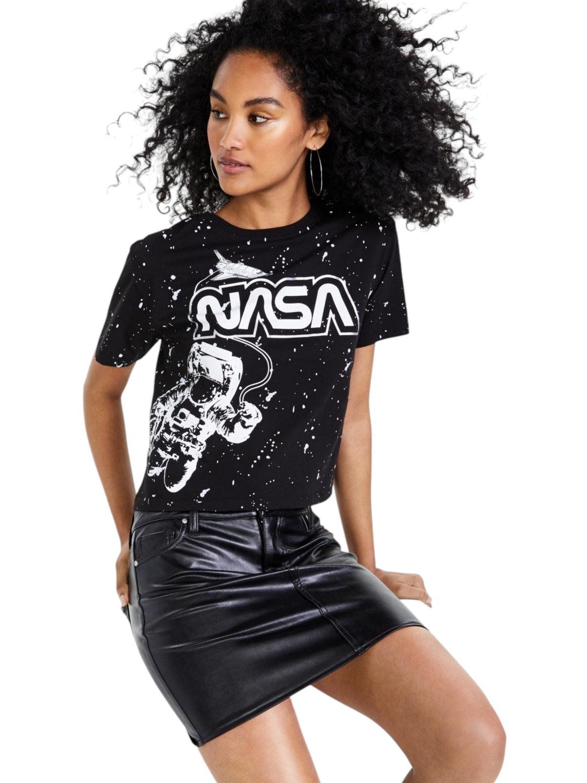 Image for Women's Printed Top,Black