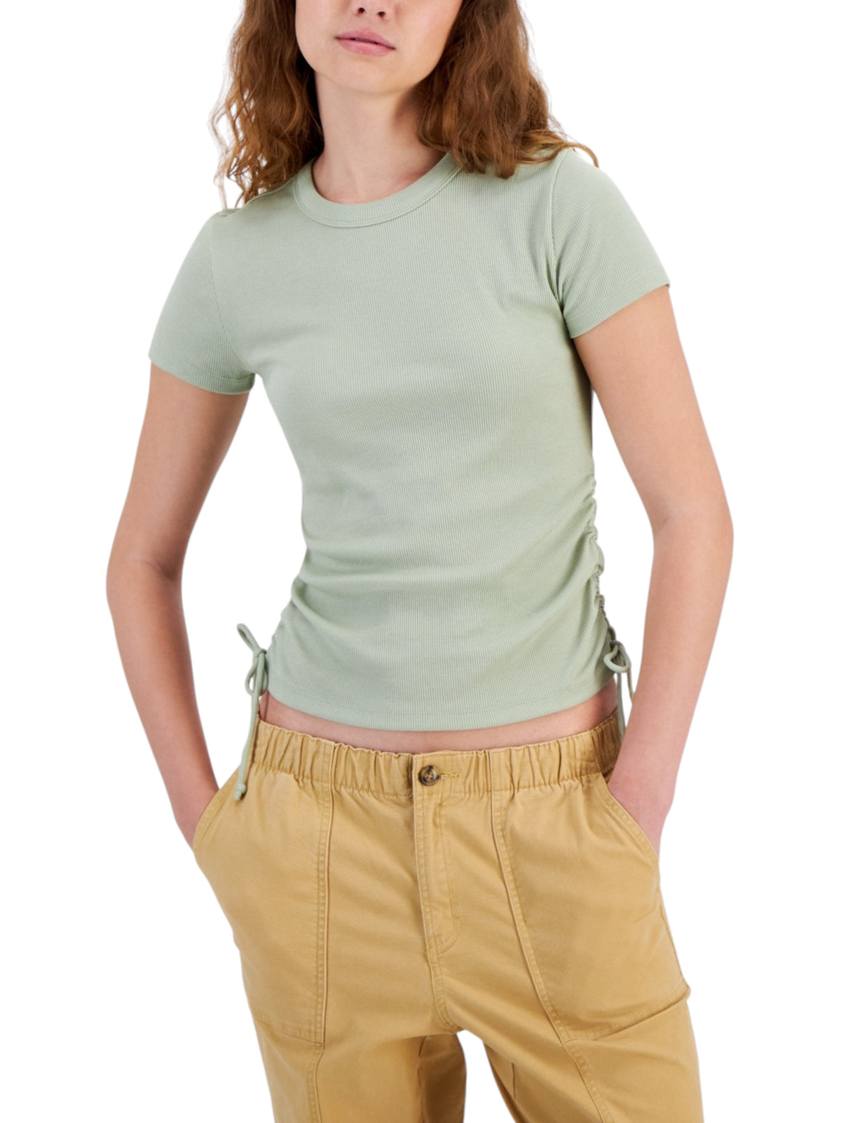 Image for Women's Ribbed Top,Dusty Mint