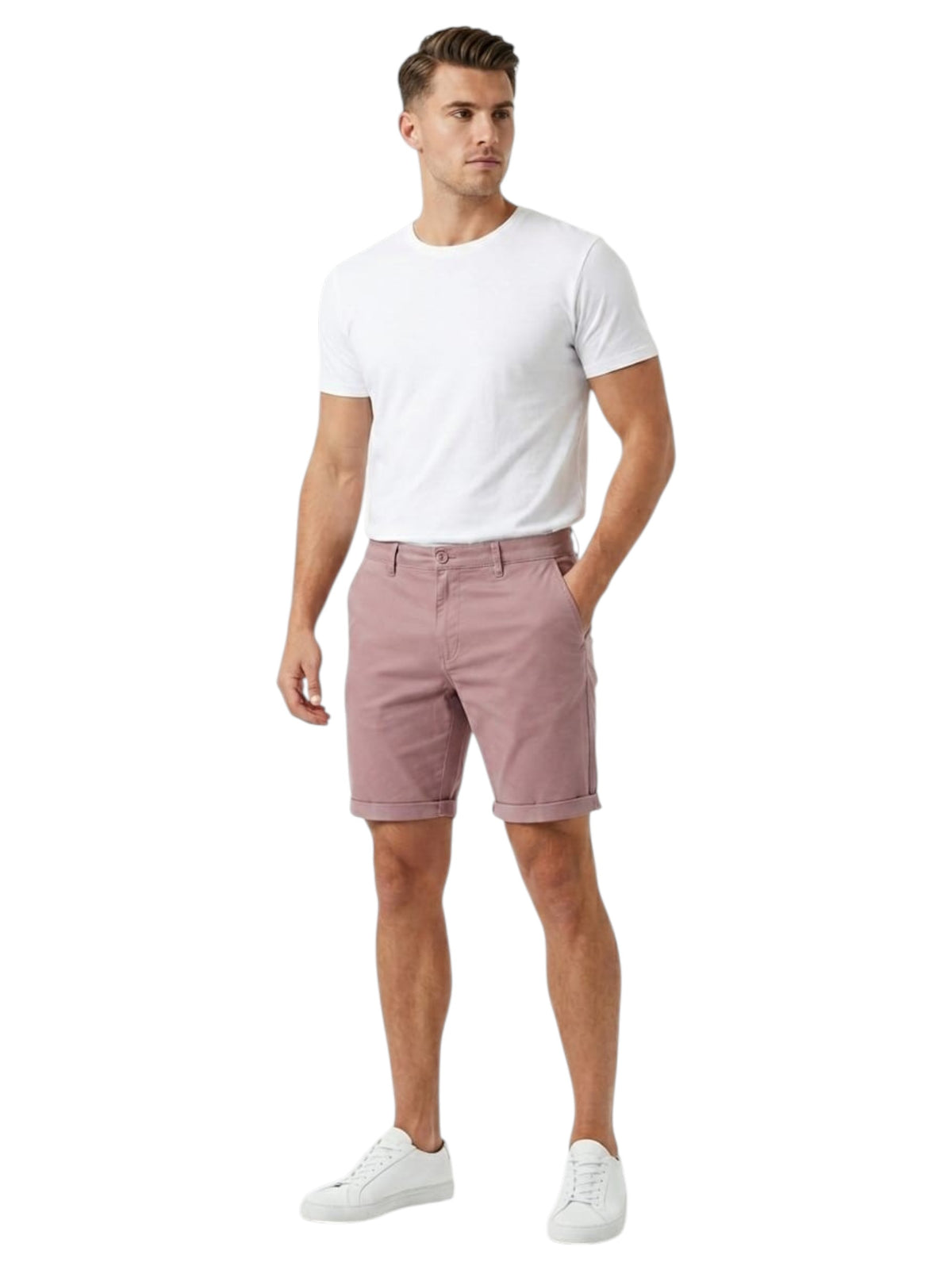Image for Men's Plain Short,Dusty Rose