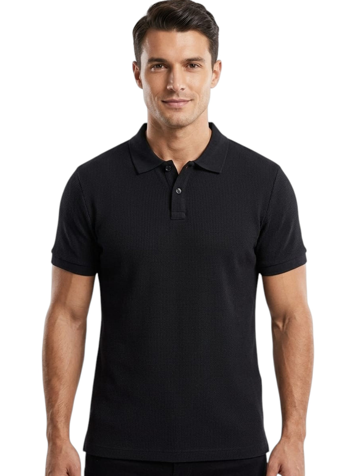 Image for Men's Textured Top,Black