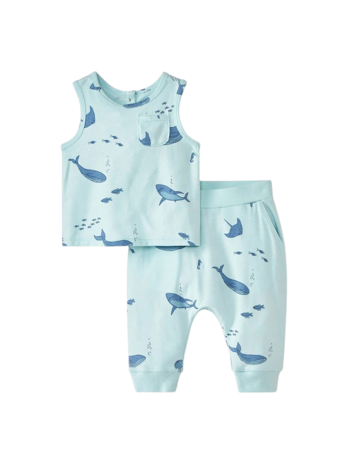 Image for Kids Boy's Printed Set 2Pieces,Light Blue
