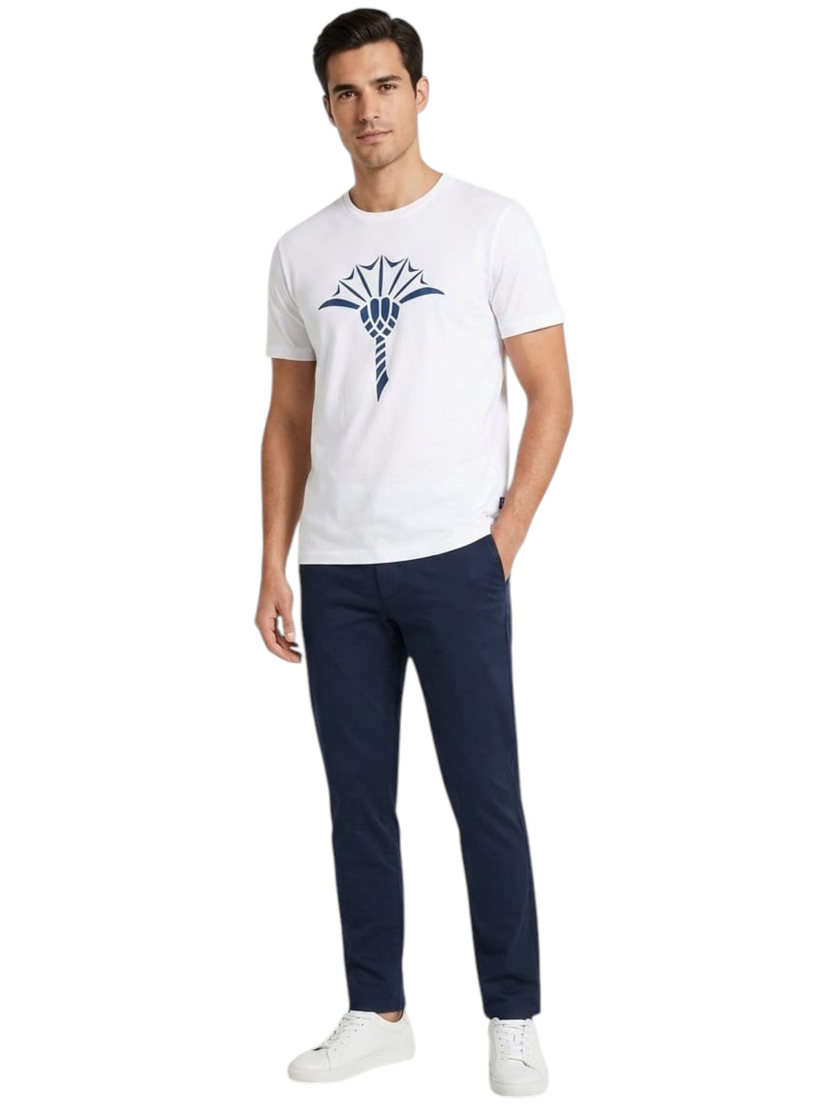 Image for Men's Printed Top,White