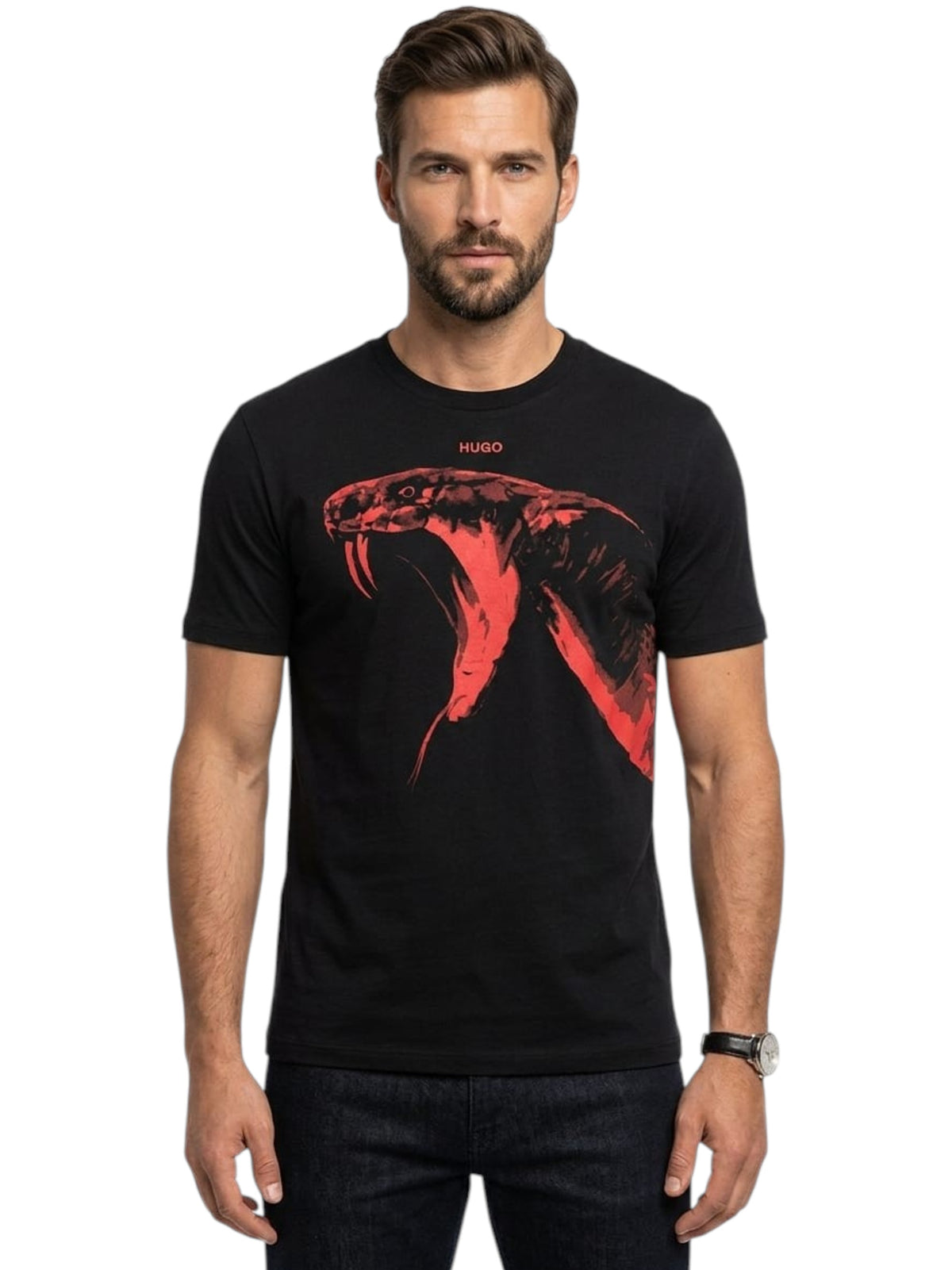 Image for Men's Printed Top,Black