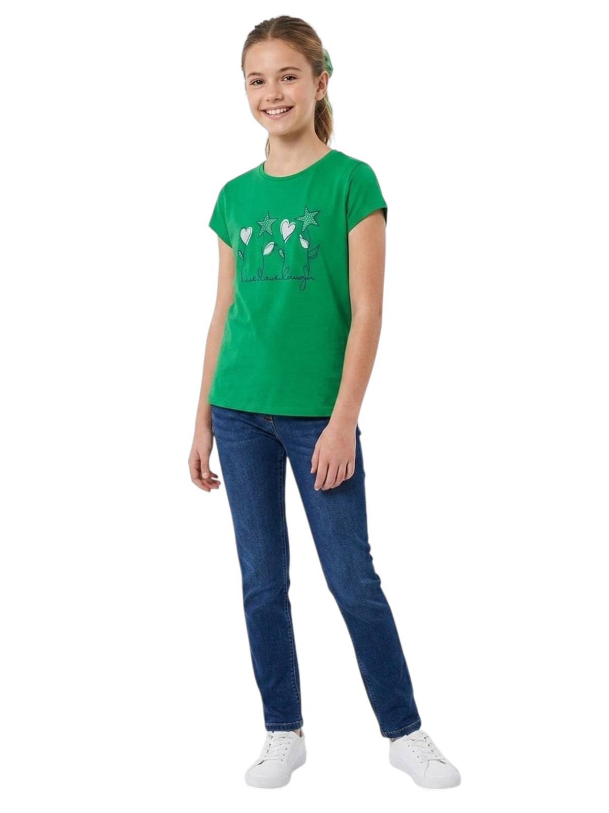 Image for Kids Girl's Printed Top,Green