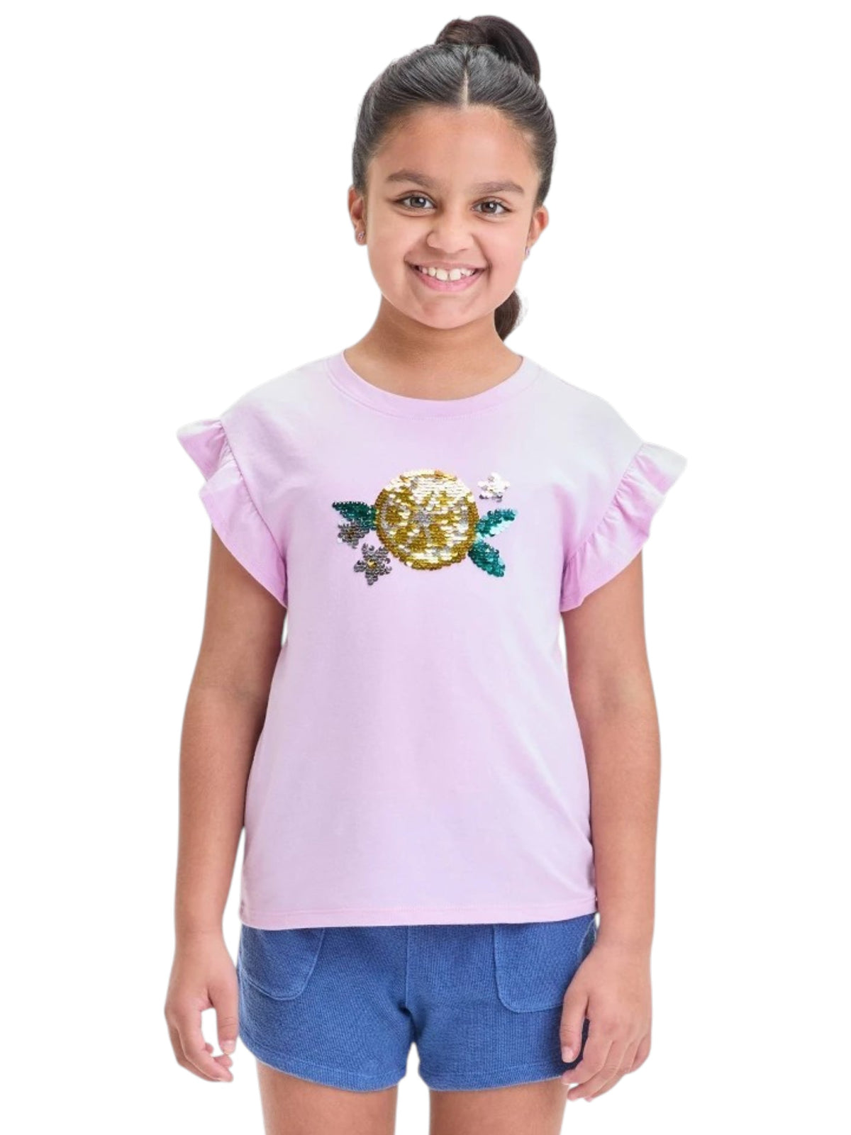 Image for Kids Girl's Printed Top,Light Purple