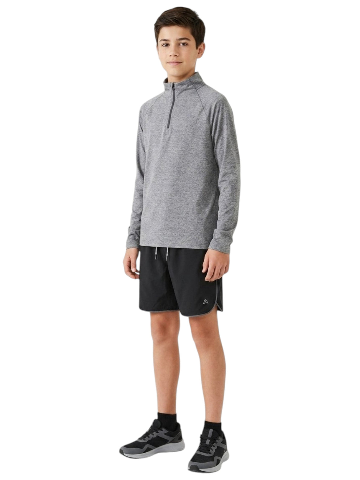 Image for Kids Boy's Heather Top,Grey
