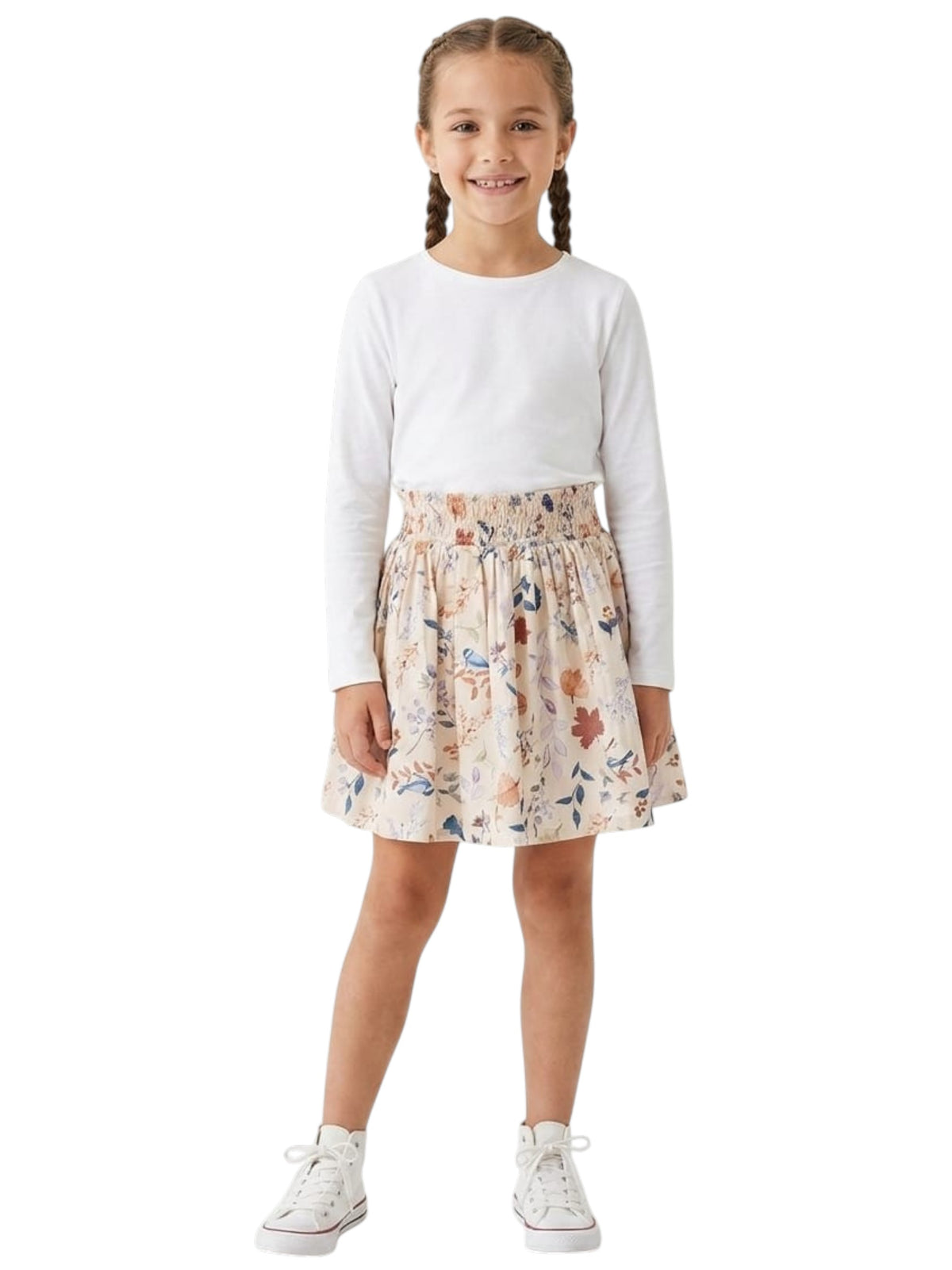 Image for Kids Girl's Printed Skirt,Beige