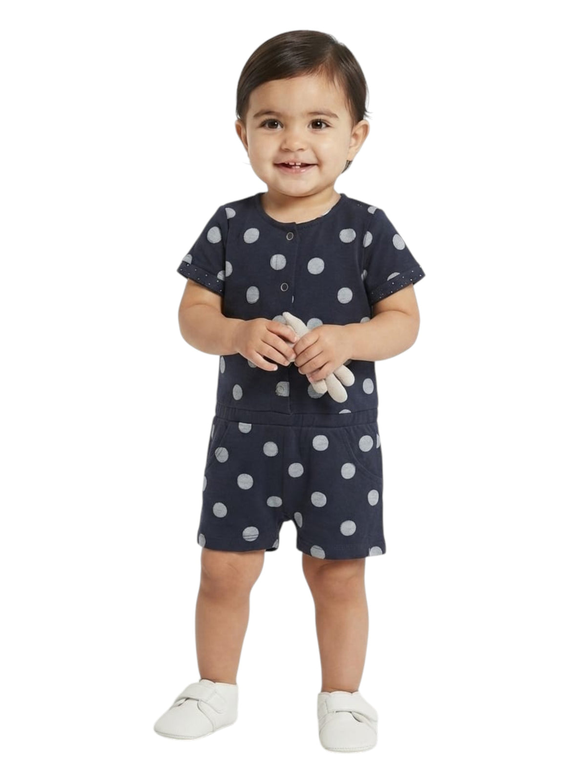 Image for Kids Girl's Printed Jumpsuit,Navy