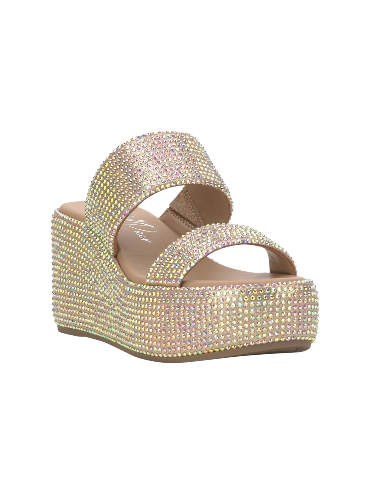 Image for Women's Strass Rhinestone Printed Heeled Shoes,Multi