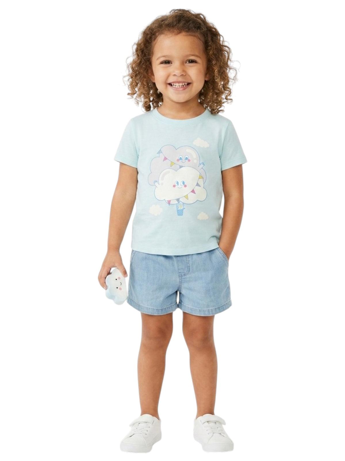 Image for Kids Girl's Printed Top,Aqua