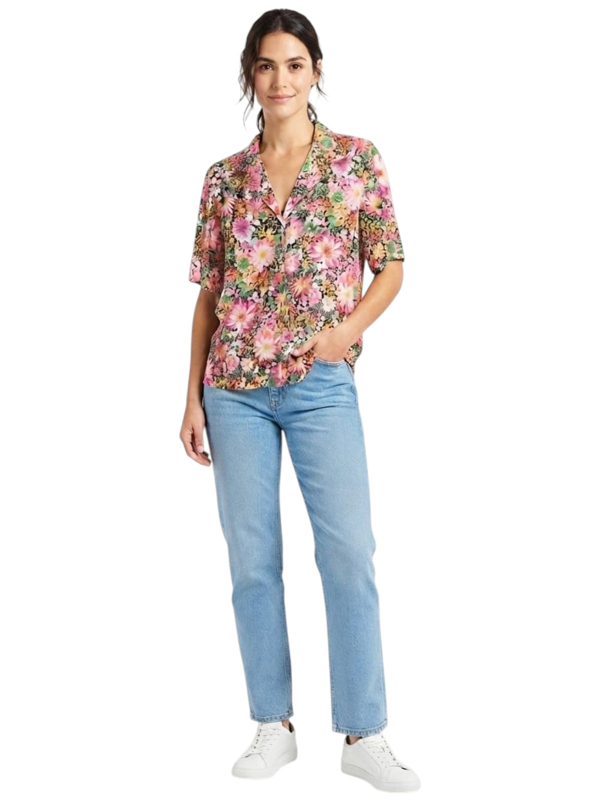Image for Women's Printed Dress Shirt,Multi