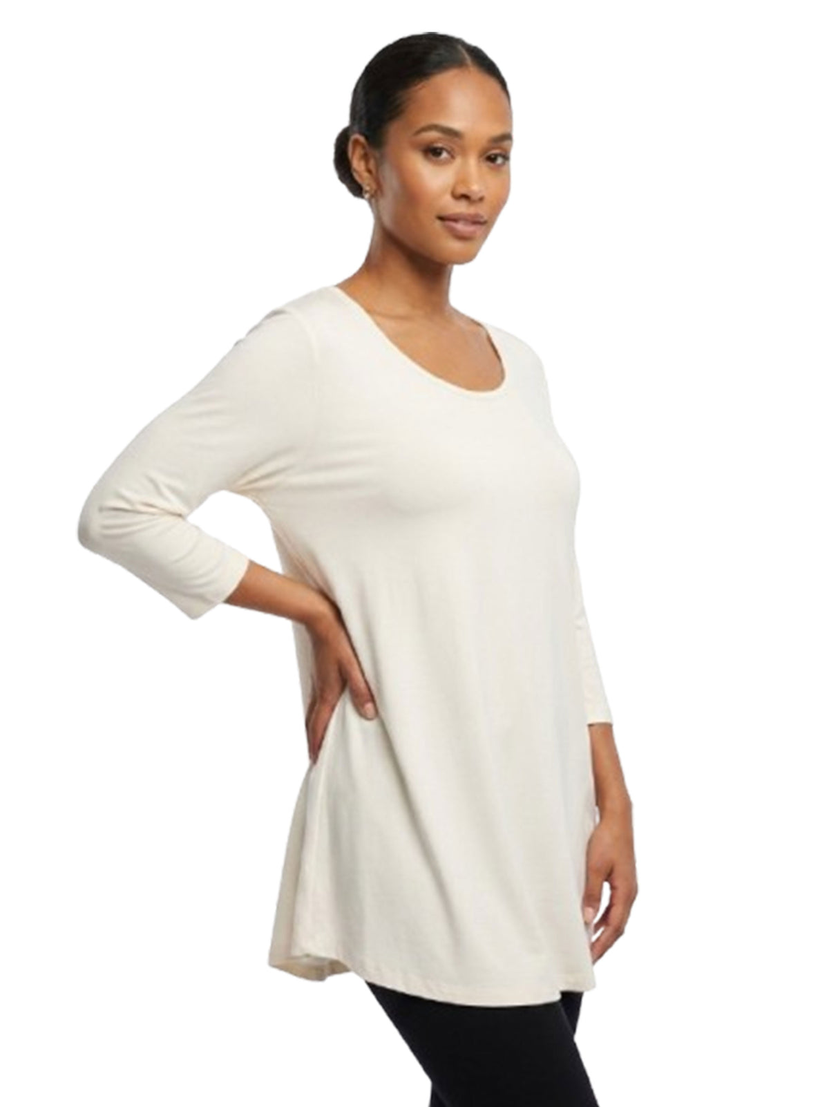 Image for Women's Plain Solid Top,Off White