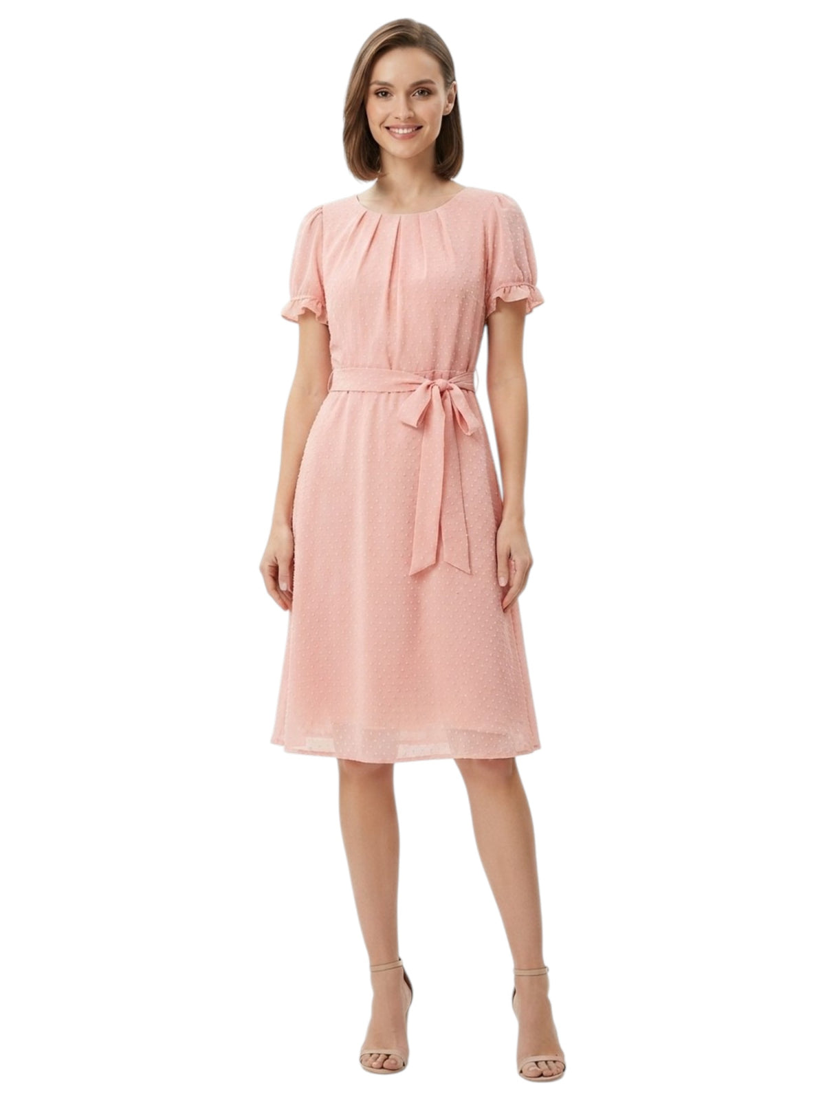 Image for Women's Textured Dress,Pink