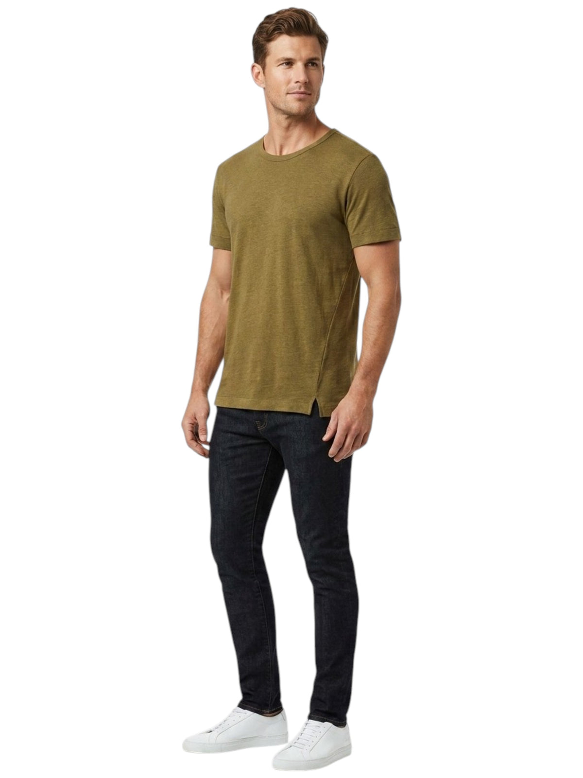 Image for Men's Plain Top,Olive