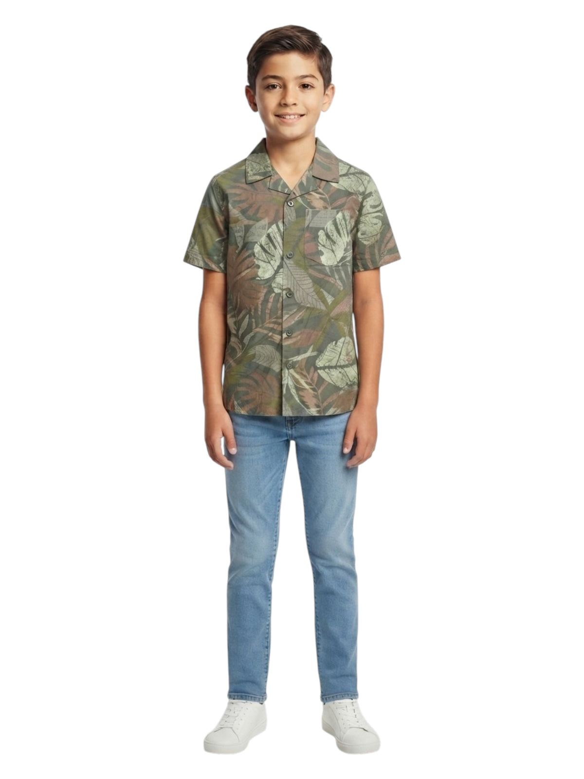 Image for Kids Boy's Printed Dress Shirt,Multi