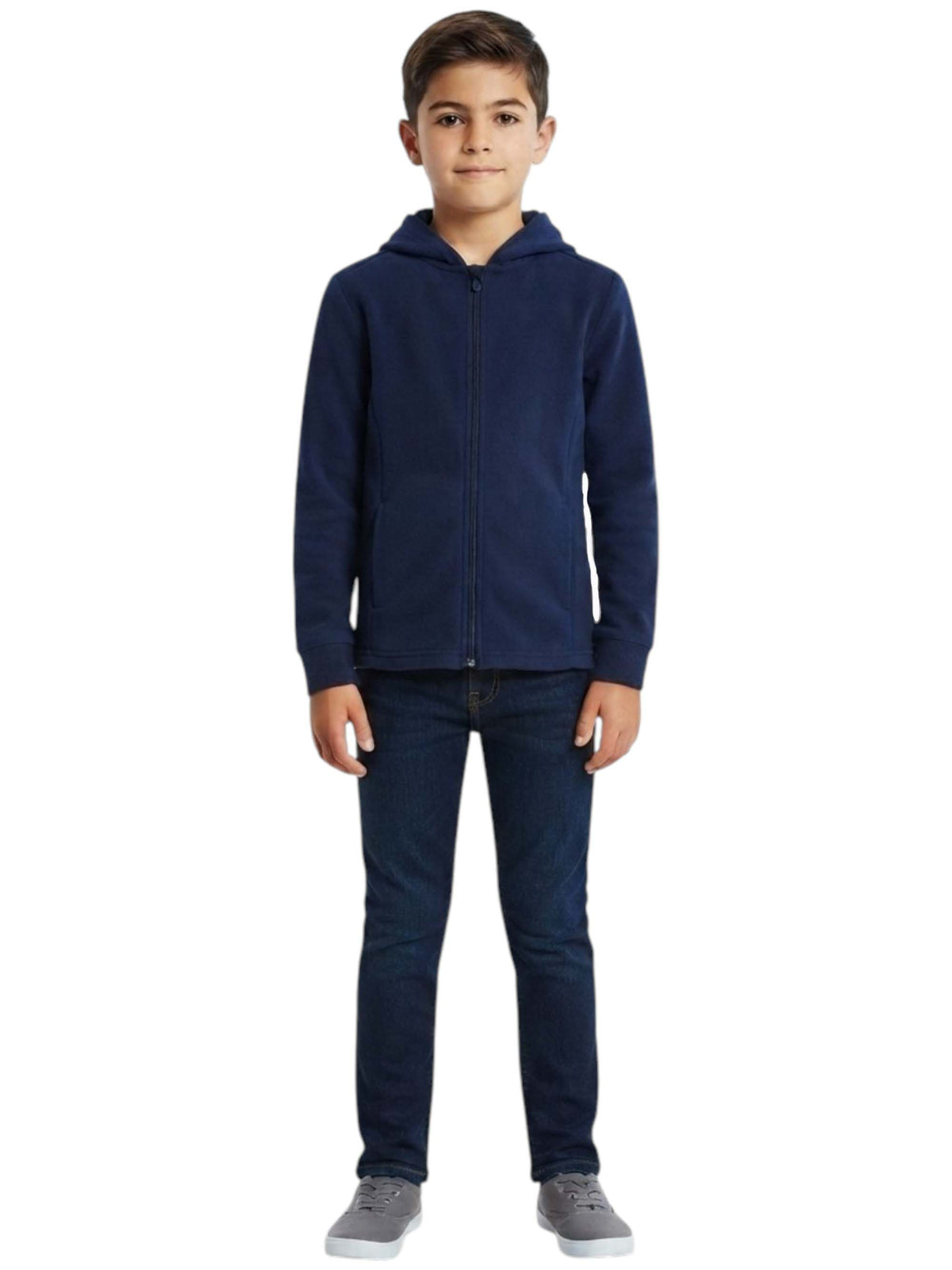 Image for Kids Boy's Plain Solid Hoodies,Navy