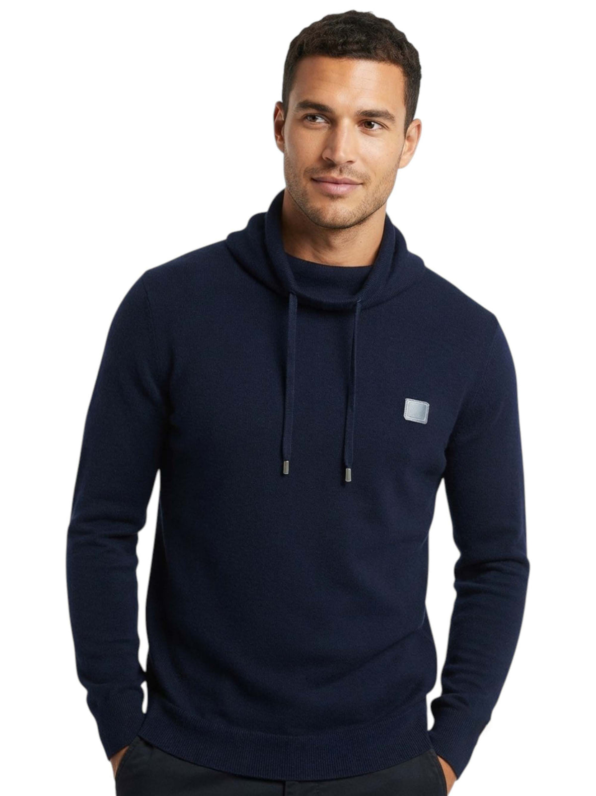 Image for Men's textured Knitted Sweater,Navy