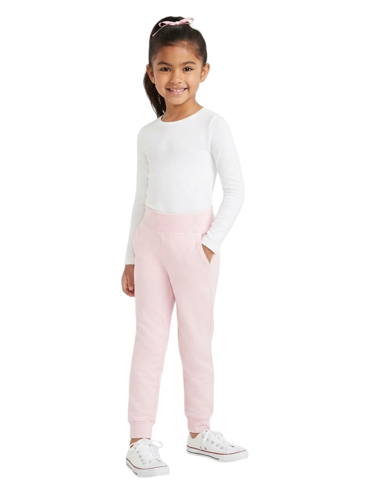 Image for Kids Girl's Plain Pants,Pink
