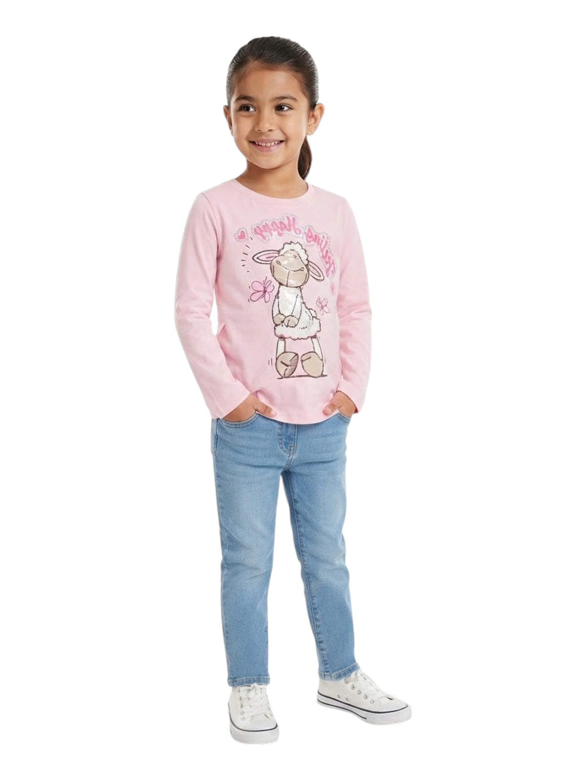 Image for Kids Girl's Printed Top,Pink