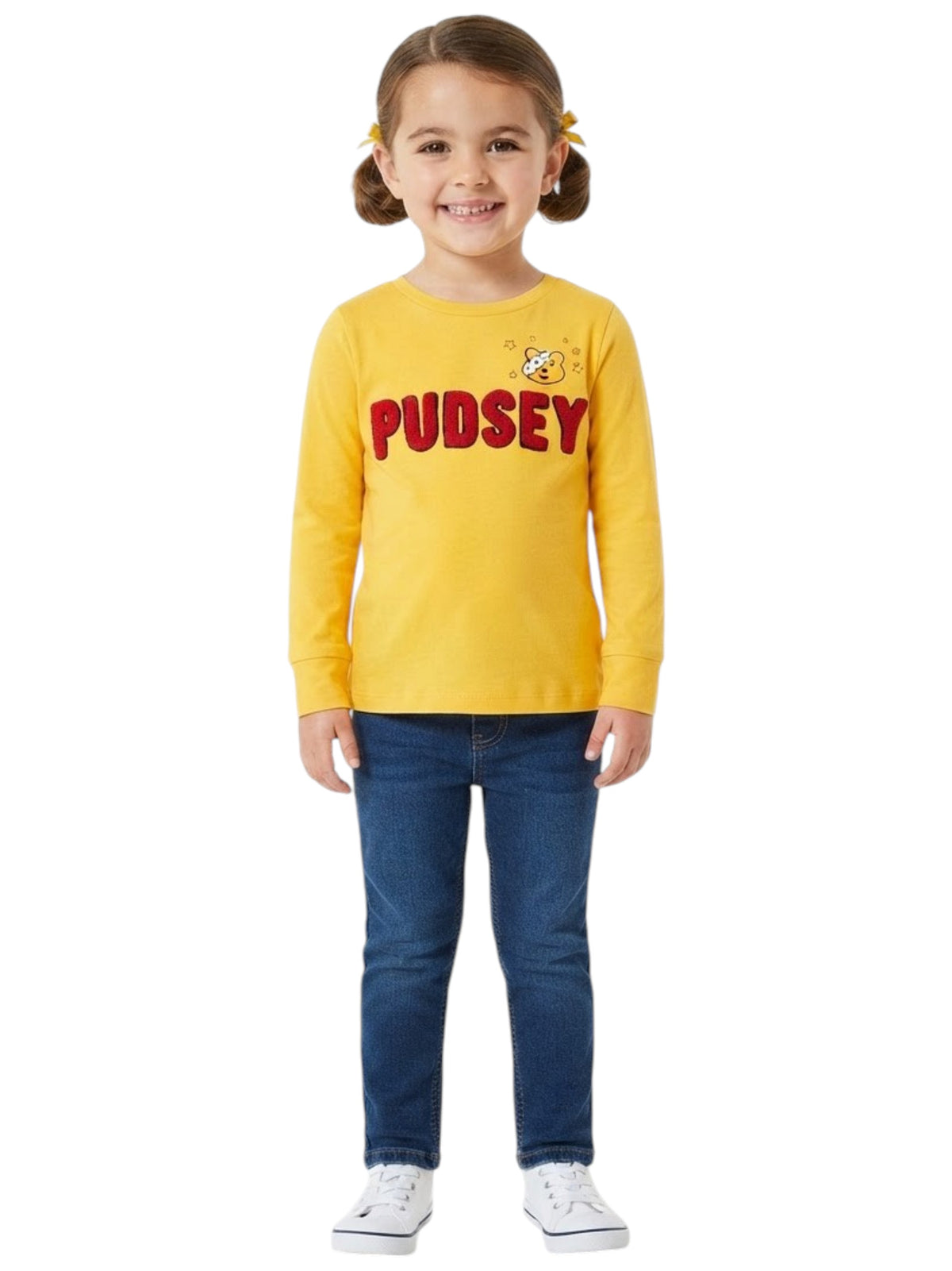 Image for Kids Girls Printed Top,Yellow