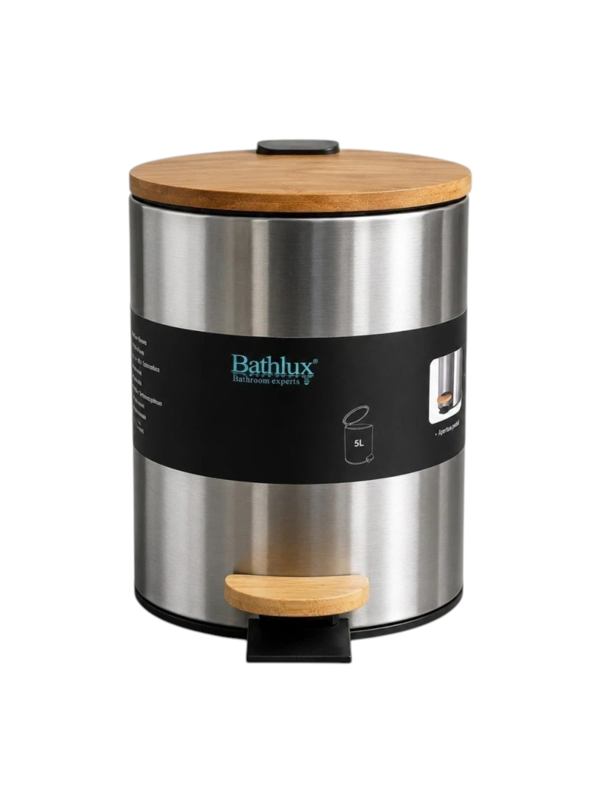 Image for Bamboo Pedal & Trash Can