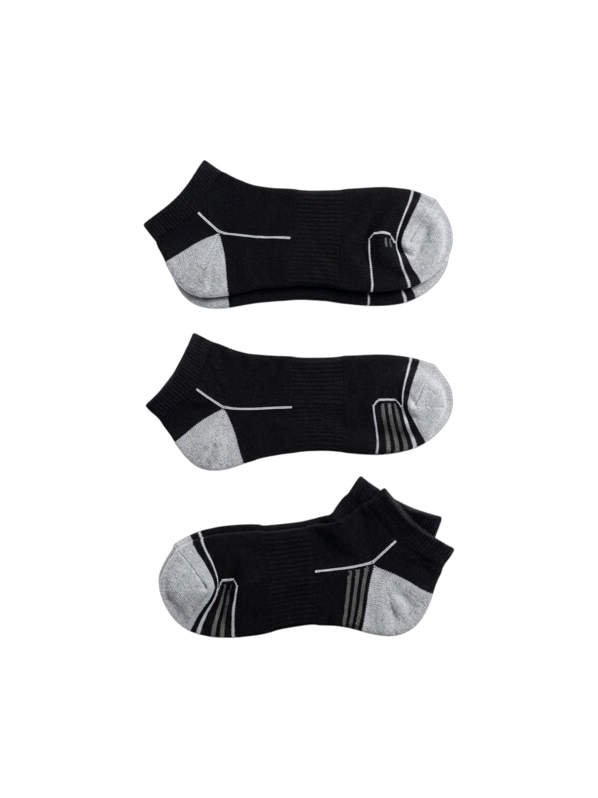 Image for Wilson Men's 3 pairs Printed Knitted Socks,Black