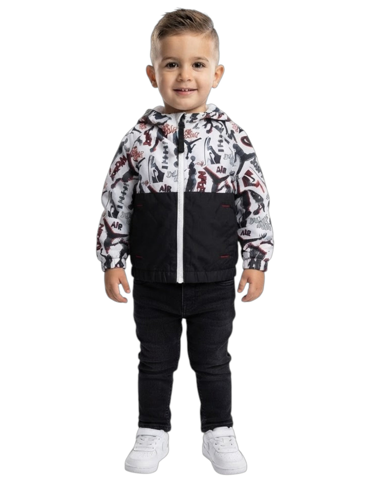 Image for Kids Boys Brand Logo Printed Jacket,Multi