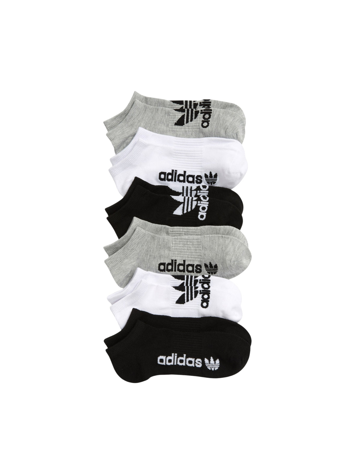 Image for Adidas Men 6 Pcs Brand Logo Printed Invisible Socks Set,Multi