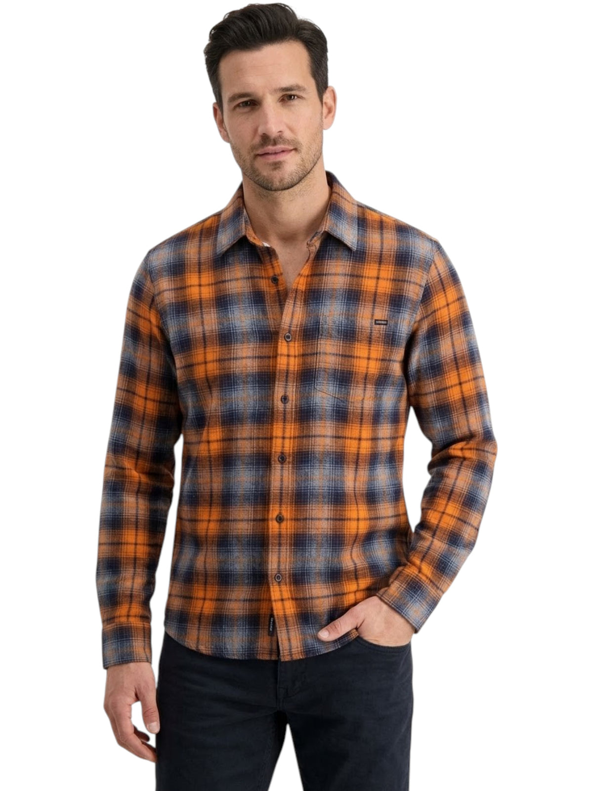 Image for Men's Plaid Dress Shirt,Multi