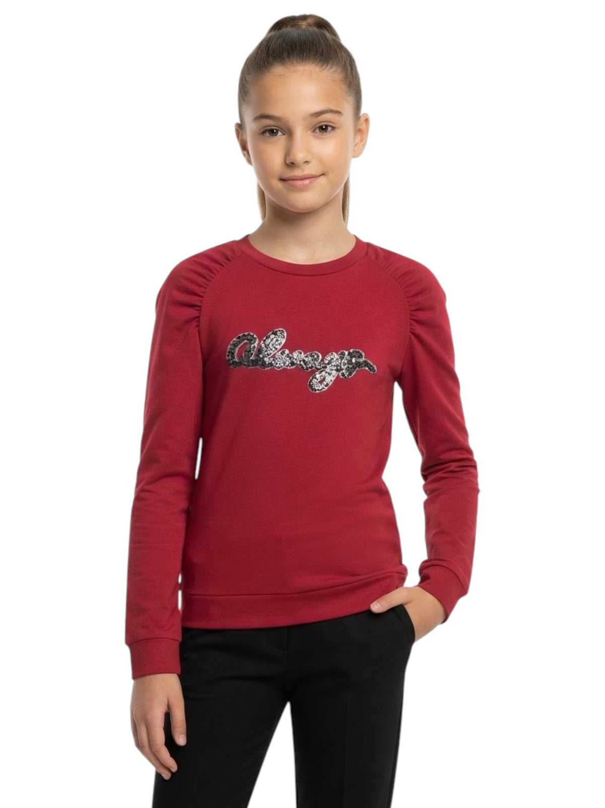 Image for Kids Girl's Printed Top,Red
