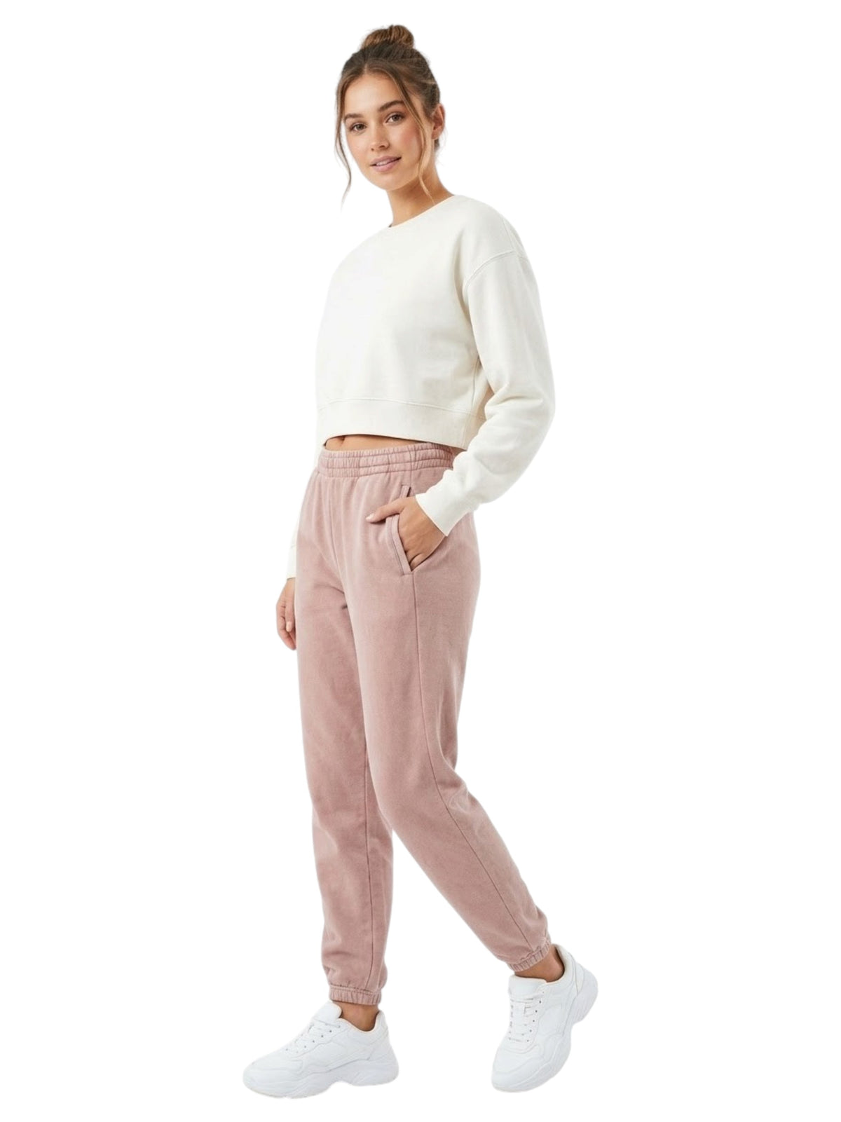 Image for Women's Plain SweatPants,Dust Pink