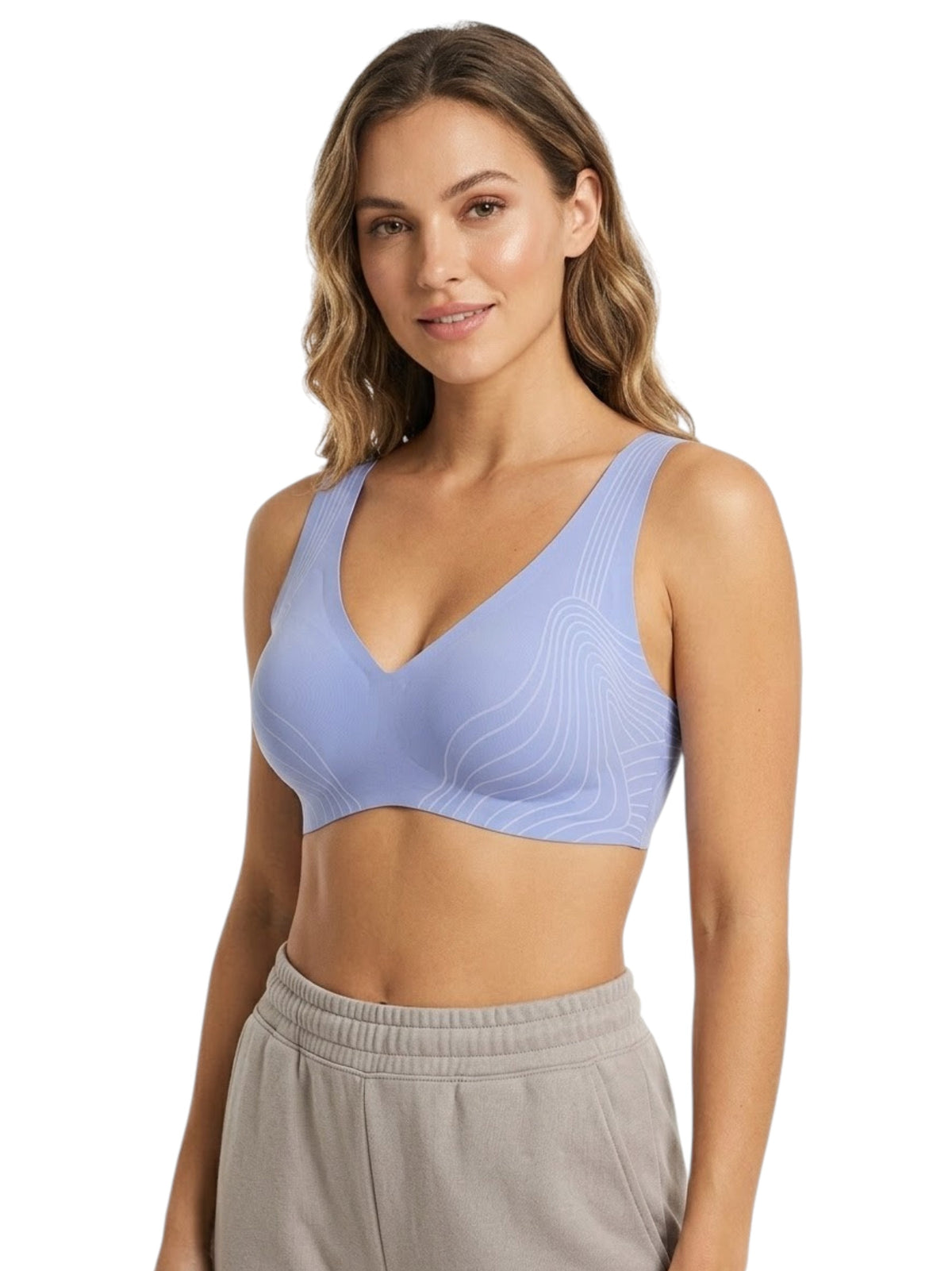 Image for Women's Plain Bra Top,Light Blue