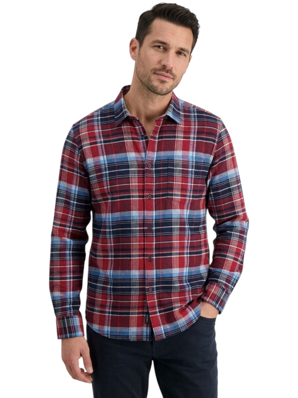 Image for Men's Plaid Dress Shirt,Multi