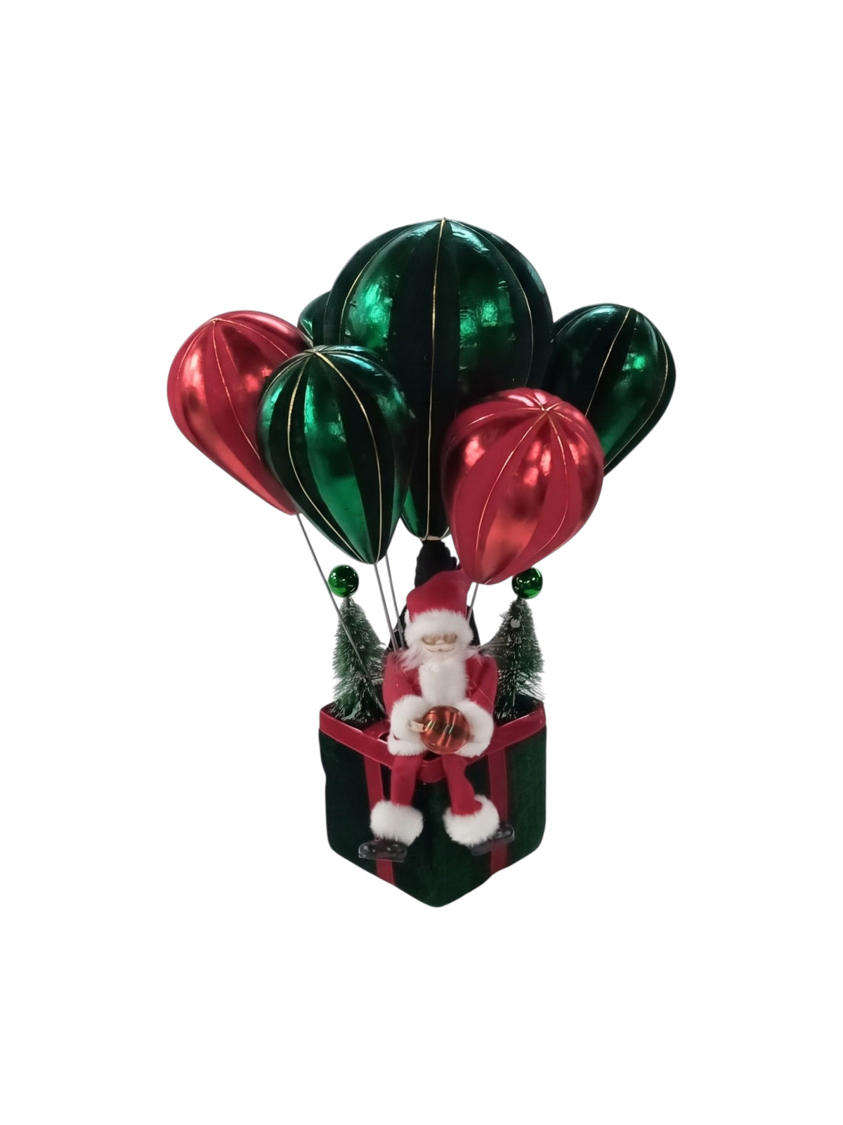 Image for Santa Sitting On Parcel With Balloons